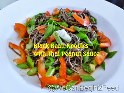Black Bean Noodles with Thai Peanut Sauce