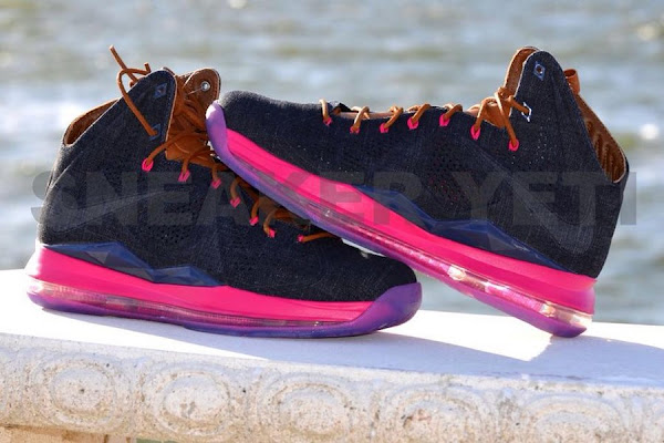 Detailed Look at Nike Sportswear8217s LeBron X Denim amp Pink