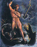 Thor About To Strike The World Serpent