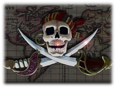 Bandera pirata. Bandera pirata.
