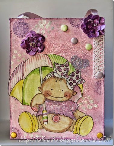 card with baby baby girl