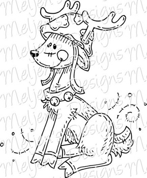Meljens Designs Roger the Army Reindeer watermark
