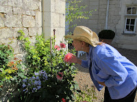 Enjoying the gardens