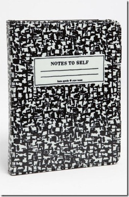 Kate Spade composition notebook ipad folio