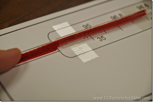 Thermometer Craft for Kids - free printable Thermometer Craft for Kids - free printable