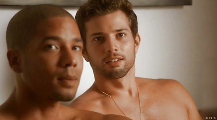 Jussie Smollett and Rafael de La Fuente as Jamal Lyon and Michael Sanchez on EMPIRE