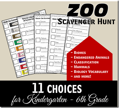 FREE Zoo Scavenger Hunt for Elementary Student Field Trips FREE Zoo Scavenger Hunt for Elementary Student Field Trips