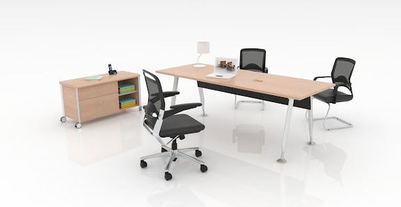 ESCRITORIO EJECUTIVO PRIMASYS CON CREDENZA