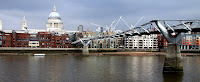 Millennium Bridge, and St Paul's