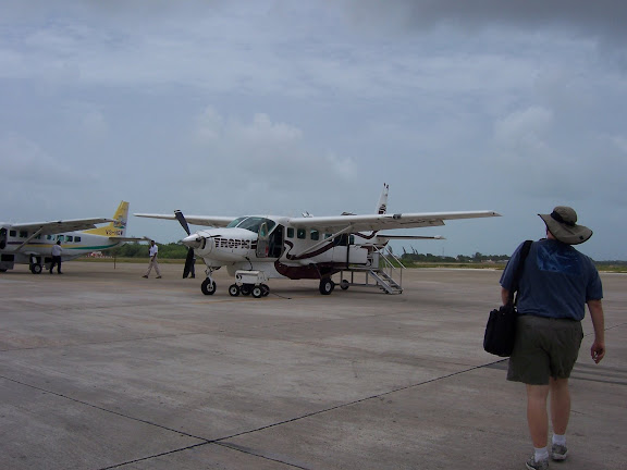 Our “Air Taxi” to Caye Caulker