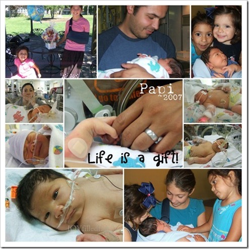 papi 2007 collage - life is a gift