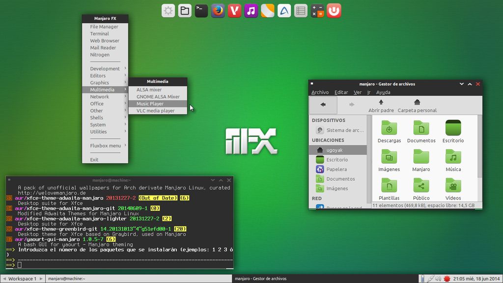 Manjaro Fluxbox 0.8.10 - applicazioni