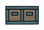 garage, 1995, screenprint, 6.5 x 11.25 in.