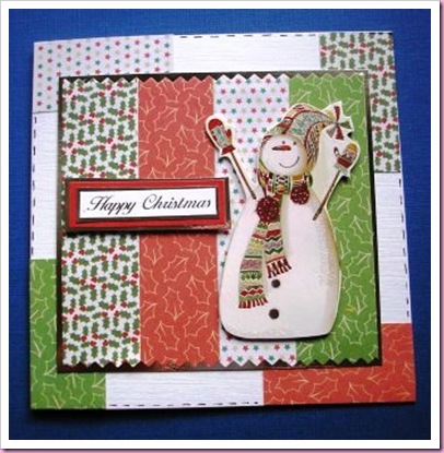Patchwork Christmas Card Patchwork Christmas Card