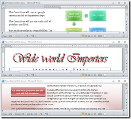 Displaying Two Word Documents Side By Side On Word 2010