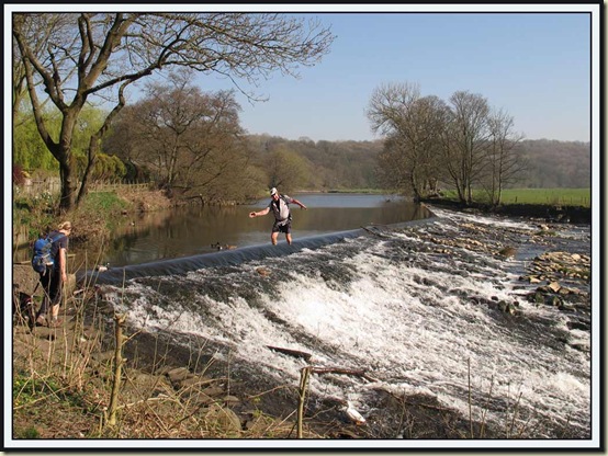 Norman demonstrates his plumbing skills at Whalley Weir