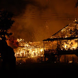 Green Climbers Home burning down