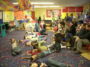Busy Bees singing at the Holiday Social.