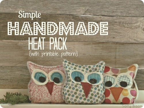 handmade owl heat packs at 30 handmade days