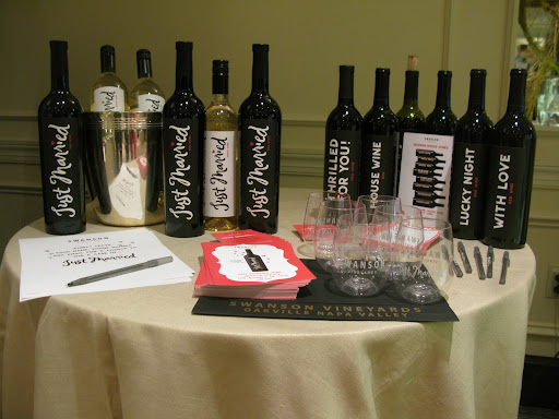 These wedding-themed bottles of wine from Swanson Vineyards were a favorite.