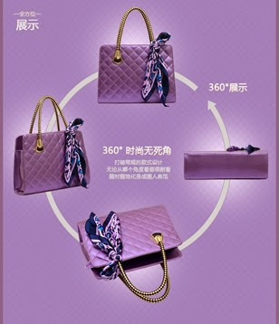 8144 Ungu (Harga 195 Ribu) - Material PU Leather Bottom Width 35 Cm Height 25 Cm Thickness 11 Cm Adjustable Long Strap With Scarf (Motif Scarf sedikit berbeda) Weight 0.82 (2)