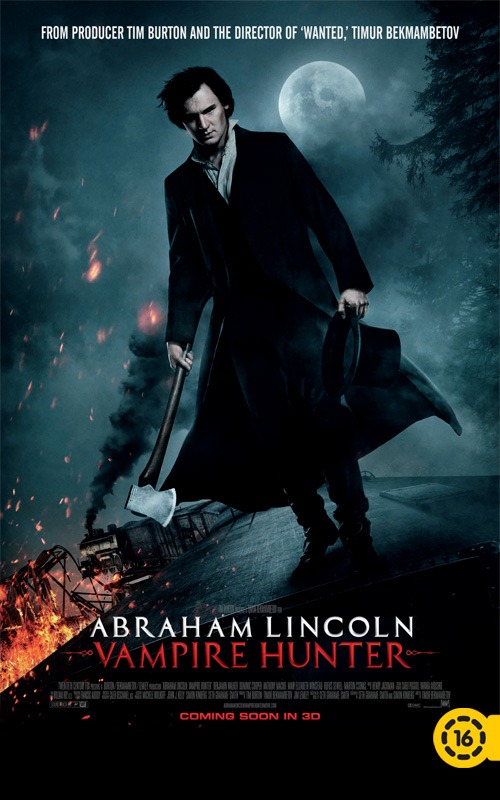 Új Abraham Lincoln, a vámpírvadász plakát