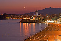 Castillo con luna