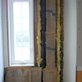 The new waste pipe. I took the opportunity to put in new insulation too
