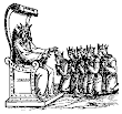King Raises His Hands In Blessing Over The Heads From Petrus Bonus