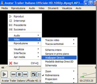 VLC Video Wallpaper DirectX 