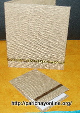 jute folder and note pad