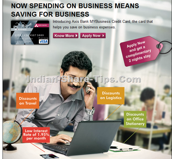 Pre-Approved Business Credit Card from Axis Bank