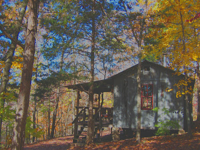 Line Camp Cabin in Fall