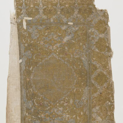 Folio from a Rawdat al-safa by Mirkhwand (d. 1498); recto: illumination; verso: illuminated text | Origin: Shiraz, Iran | Period: 1571-1572 Safavid period | Details: Not Available | Type: Opaque watercolor, ink and gold on paper | Size: H: 40.6 W: 24.5 cm | Museum Code: S1986.235 | Photograph and description taken from Freer and the Sackler (Smithsonian) Museums. 1b79eba303574584a767a3f8a9d7120e.jpg