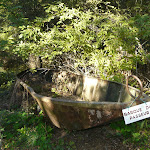 La barque de passeur autrefois utilis�e pour traverser l'Ari�ge
