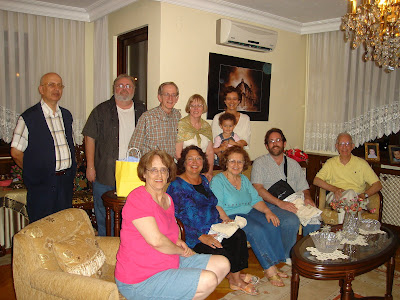 Day 4: Group photo at the Turkish dinner graciously hosted by Ozlem's parents in their Istanbul home - an unforgettable evening for everyone