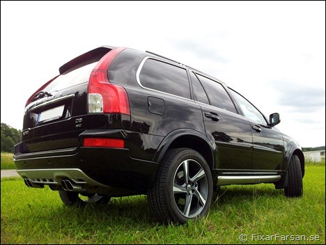 Rear Bakifrån Volvo XC90 D5 R-Design Black Test Provkörning