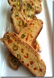 pistachio & orange biscotti