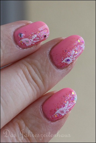 Valentinstags Nageldesign Herzschaukel 4