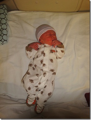 10.  Knox in first outfit