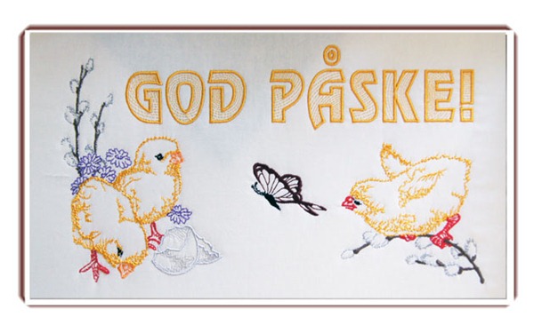The Embroidery without the coloring (Promarker). Broderiet før det ble fargelagt med Promarker.