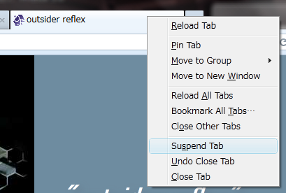 suspender tab Firefox