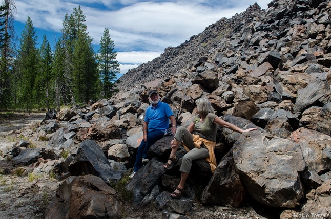 Wes and Gayle at the Medicine Lake Glass Flow