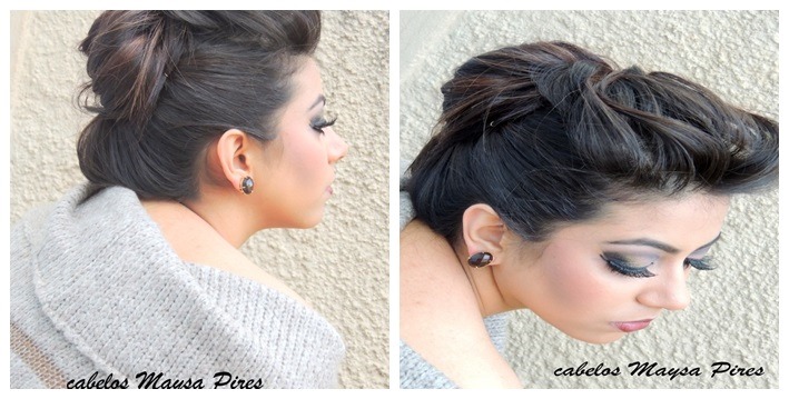 Coque–Penteado cabelo Preso com Elegância