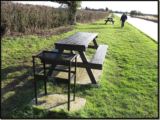 Picnic benches - courtesy of the Shropshire Union Canal Society