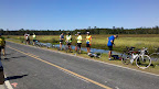 Cycle NC 2011 - rest stop out in the middle of no where. A small store owner - Collin Bailey Store - allowed us to use his facility for the day.