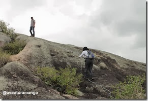 Alguns trechos são feitos com apoio de cordas