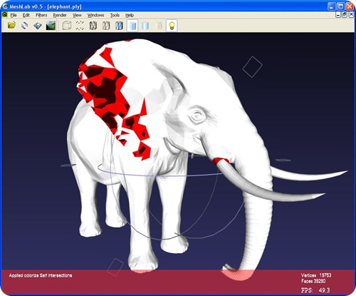 MeshLab.elephant