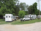 sites A21 (left), A22 (center) and A24 (background, behind A22). these 3 sites share a 6-stall covered stall barn.