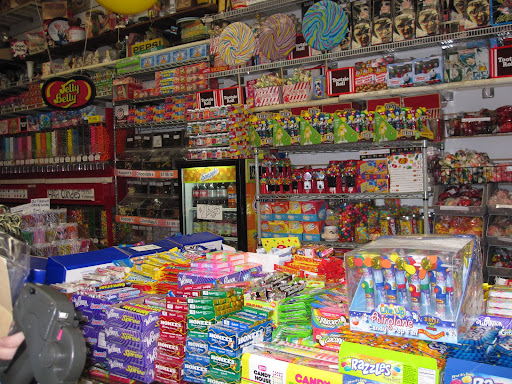 Approaching the back of the store.